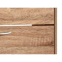 Giftdecor Zapatero de Madera Aglomerado de 2 Pisos Color Roble 60x80x24 cm para Entrada y Hogar