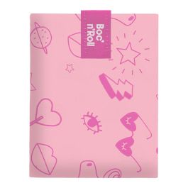 Boc´N´Roll Boc'n'roll essential paint unicorn Porta bocadillos reutilizable, ajustable, plegable, lavable, 11x15cm cerrado, 54x32cm abierto