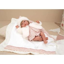 Muñecas Arias Muñeca Elegance Andie 40 cm Rosa con Manta (Muñeco de Peso)