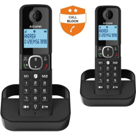 Alcatel ALC3700601423402 Teléfono Fijo Inalámbrico F860 Duo Negro Bloqueo de Llamadas Precio: 47.79000028. SKU: S5614787