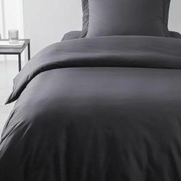 Today TOD3574643504531 Funda Nórdica Esencial 100% Algodón, 140x200 cm, Individual, Carbón