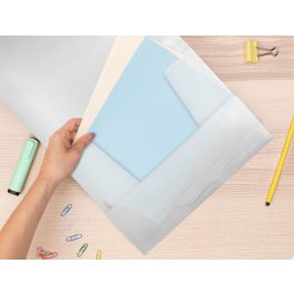 Carpeta Liderpapel Gomas Solapas 34964 Polipropileno Din A4 Transparente Translucido