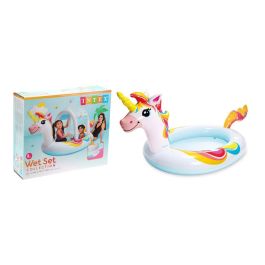 Intex Piscina Hinchable Unicornio con Ducha y Techo (130L, +2 Años) 254x132x109 cm Precio: 34.50000037. SKU: S2416467