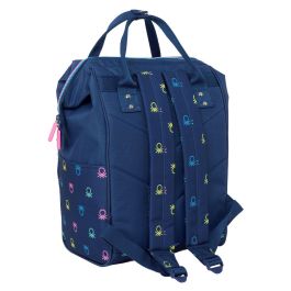 Mochila para Portátil Benetton Cool Azul marino 27 x 40 x 19 cm