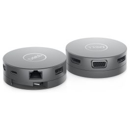 Dell DA310 Adaptador Móvil USB-C 7 en 1 con DisplayPort, HDMI, VGA, USB-A, USB-C, RJ-45 y Carga de 90W