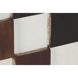 Decoración de Pared Home ESPRIT Blanco Negro Natural Moderno 90 x 4 x 90 cm Decoración de Pared Home ESPRIT Blanco Negro Natural Moderno 90 x 4 x 90 cm