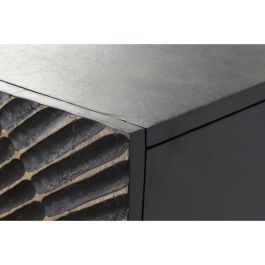 Aparador DKD Home Decor Negro Dorado Metal Madera de mango 81 x 45 x 75 cm