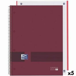 Cuaderno Oxford European Book Write&Erase Burdeos A4 (5 Unidades)