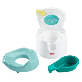 Fisher-Price GWD37 Orinal de Aprendizaje Sea Me con luces y sonido, temática marina y aro extraíble (+6 meses)