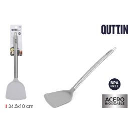 Quttin Pala de Silicona con Mango de Acero, 10 x 4 x 38 cm (24 Unidades)
