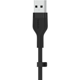 Belkin CAA008BT1MBK Cable USB-A a Lightning Silicona Clip 1m Negro