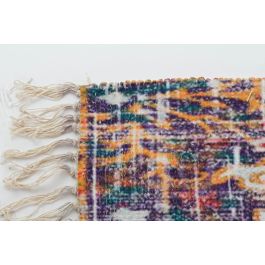 DKD Home Decor Alfombra Amitis Arabe Multicolor 240 x 60 cm Chenilla Algodon
