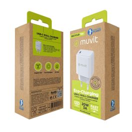 muvit for change cargador de pared Tipo C PD 20W blanco