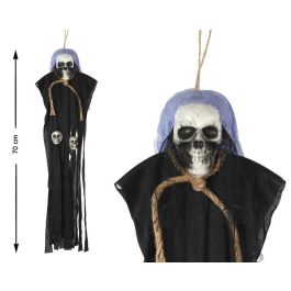 Colgante Esqueleto Calavera 70 cm con Capa Negra y Detalles de Cráneos - Decoración Halloween Precio: 2.98999954. SKU: S1132272