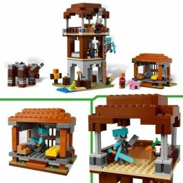 LEGO 21278 Minecraft Puesto de saqueadores y el Devastador - Juego de construcción para niños 9+ años