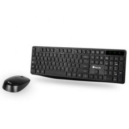 NGS ALLUREKIT Teclado y Ratón Inalámbricos 2.4GHz con Teclas Multimedia, Ratón Óptico 1200 DPI y Diseño Compacto Slim