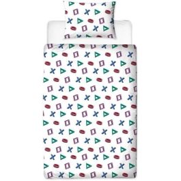 Playstation PLA3700891712521 Juego de Cama Reversible de Microfibra - 1 Funda Nórdica 140x200 cm + 1 Funda Almohada 63x63 cm