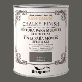 Bruguer Pintura a la Tiza Chalky Finish Antracita 750 ml Acabado Mate Vintage Interior Precio: 23.50000048. SKU: S7908412