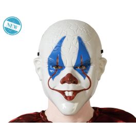 Máscara De Payaso Calvo Con Maquillaje Azul Y Dientes Marcados Precio: 1.49999949. SKU: B18K5SSEA2