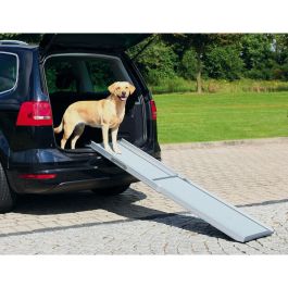 Trixie Rampa Telescópica para Perros 43x100-180 cm Gris Antideslizante Aluminio 120kg para Articulaciones Mayores