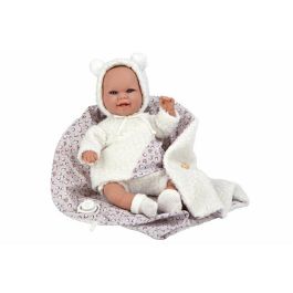 Muñeca elegance 35 cm babyto blanco c/manta (muñeco de peso)