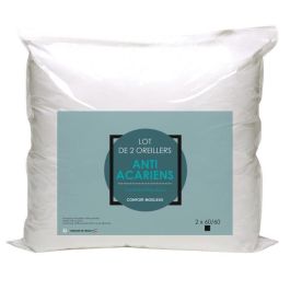 Conjunto de 2 almohadas de microfibra antiácaros 60x60cm Precio: 27.50000033. SKU: B1234BGWDX
