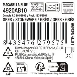 Bol Macarella Blue 1300 ml - 18 x 9.5 cm - Inde (16 Unidades) Bol Macarella Blue 1300 ml - 18 x 9.5 cm - Inde (16 Unidades)