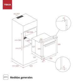 Horno Multifunción Teka HCB6526 1400 W 71 L Horno Multifunción Teka HCB6526 1400 W 71 L