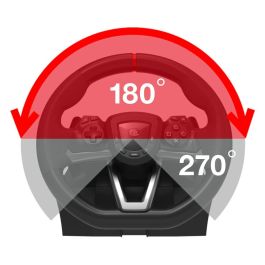 Hori Racing Wheel APEX P5 Volante y Pedales de Carreras Licencia Oficial Sony para PC, PS4, PS5, 280mm, Rotación 270°, Vibración TouchSense