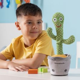 Cactus Bailarín y Parlanchín Recargable con Música y LED Multicolor Cacxi InnovaGoods