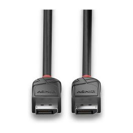Lindy 1m DisplayPort 1.2 Cable, Black Line - Cable de Conexión de Alta Resolución hasta 4K@60Hz