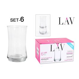 Set de 6 vasos de vidrio Lune 365 cc - Lav (8 Cajas) Precio: 53.58999976. SKU: B17LQVTHA5