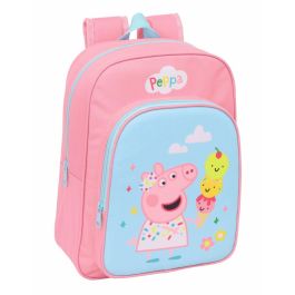 Safta Mochila Escolar Adaptable a Carro Peppa Pig 26x34x11cm para Niños +3 Años