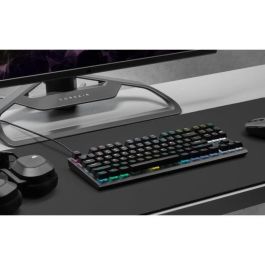 Teclado de juego óptico -mecánico - Azerty - Corsair - K60 Pro TKL - sin pavé digital - RGB retroiluminado - negro (CH -911D01A -FR) Teclado de juego óptico -mecánico - Azerty - Corsair - K60 Pro TKL - sin pavé digital - RGB retroiluminado - negro (CH -911D01A -FR)