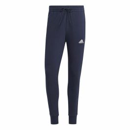 Pantalón Largo Deportivo Adidas M 3S Ft Tc Negro Azul oscuro Hombre
