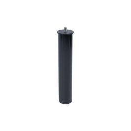 Micel Ne 96406 Juego de 4 patas para canapé en acero, acabado negro, Ø50 x 270 mm