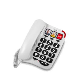 SPC 3295B Teléfono Fijo Confort Numbers 2 para Mayores con Teclas Grandes, Memorias con Foto, Manos Libres y Volumen Amplificado Blanco Precio: 31.50000018. SKU: B1JYFAA7GT