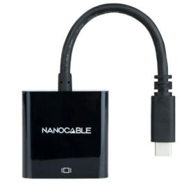 Nanocable 10.16.4101-BK Conversor USB-C Macho a VGA Hembra, USB 3.1, 10cm, Negro, 1920x1200@60Hz para MacBook Pro, Chromebook Nanocable 10.16.4101-BK Conversor USB-C Macho a VGA Hembra, USB 3.1, 10cm, Negro, 1920x1200@60Hz para MacBook Pro, Chromebook