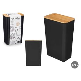 Tarro Rectangular Alto Negro 1,75L Kinvara 13X21CM (8 Unidades) Precio: 25.69000005. SKU: B17A9MVZ34