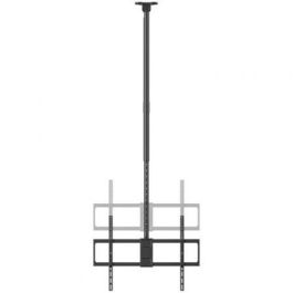 Aisens CT100TSLE-393 Soporte de Techo para TV 50-100" hasta 80kg - Inclinable, Giratorio, Extensible, Nivelable, Acero Negro