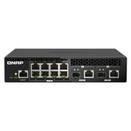 Qnap QSW-M2108R-2C Conmutador Gestionado, 8 Puertos 2.5GbE RJ-45, 2 Puertos Combo 10GbE SFP+/RJ-45, Desktop/Rack 1U, 80 Gbps, IEEE 802.3bz/bn