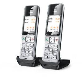 Gigaset COMFORT 500HX duo Teléfono DECT/analógico Inalámbrico Conexión por Cable Altavoz Negro Plata 2 Terminales
