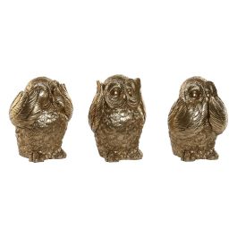 Figura Tradicional DKD Home Decor Dorado 11 x 15 x 11 cm (3 Unidades) Figura Tradicional DKD Home Decor Dorado 11 x 15 x 11 cm (3 Unidades)