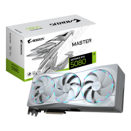 GIGABYTE AORUS GeForce RTX 5080 MASTER ICE 16G Tarjeta Gráfica - 16GB GDDR7, 256-bit, PCIe 5.0, 2805MHz, 3x DP 2.1a, 1x HDMI 2.1b, NVIDIA DLSS 4, GV-N5080AORUSM ICE-16GD Precio: 1610.98999974. SKU: B1BQ2J3Q64