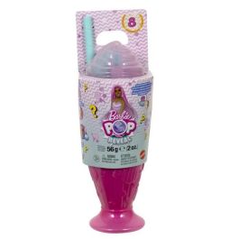 Mattel Muñeca Sorpresa Barbie Pop Reveal con Vaso Rosa, Desempaca 8 Sorpresas Incluidas para Niñas a partir de 3 Años
