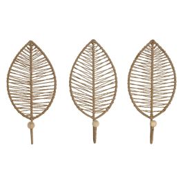 Perchero Pared Tropical DKD Home Decor Natural 4 x 26 x 12 cm Set de 3 Precio: 14.58999971. SKU: B1A7X5XTQS