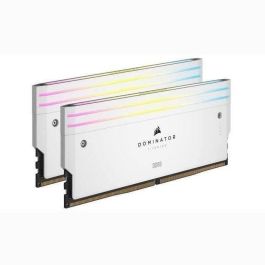Memoria RAM - CORSAIR - Dominator Titanium RGB DDR5 - 32GB 2x16GB DIMM - 6600MT/s - Intel XMP 3.0 - 1.40V - Blanco (CMP32GX5M2X6600C