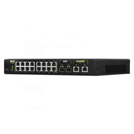 QNAP QSW-M2116P-2T2S switch Gestionado L2 Energía sobre Ethernet (PoE) Negro QNAP QSW-M2116P-2T2S switch Gestionado L2 Energía sobre Ethernet (PoE) Negro