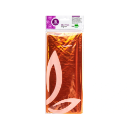 Liderpapel Papel Celofán Amarillo 50x70 cm 22g/m2 Bolsa 5 Hojas