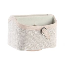 DKD Home Decor Portamandos Giratorio Romántico Lila de PU, Organizador para Mandos a Distancia y Control Remoto, 16x14x19 cm
